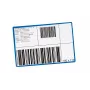 Eichner bolsillos para etiquetas, azul, 22,0 x 10,5 cm, 10 uds.