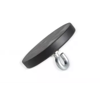 Eichner Ganchos magnéticos negros, metal Ø 4,3 x 6,0 cm, 5 uds.