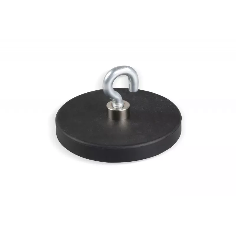 Eichner Ganchos magnéticos negros, metal Ø 4,3 x 6,0 cm, 5 uds.