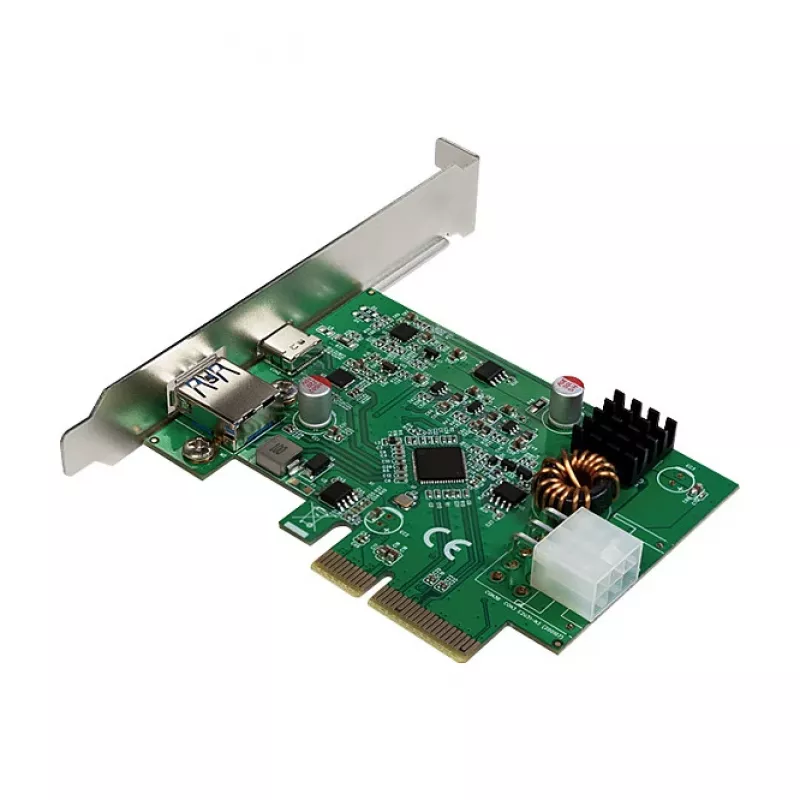 LogiLink tarjeta PCI Express USB 3.2, 5 Gbps, 2 puertos USB-A externos + 3 internos