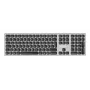 2DIRECT LogiLink teclado inalámbrico multidispositivo (QWERTY nórdico, negro)