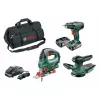 BOSCH PSR 1800 Li-2 + PST 18 Li + AdvancedOrbit 18 set de herramientas a batería 18 V, 2 baterías (06039A310W)