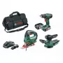 BOSCH PSR 1800 Li-2 + PST 18 Li + AdvancedOrbit 18 set de herramientas a batería 18 V, 2 baterías (06039A310W)