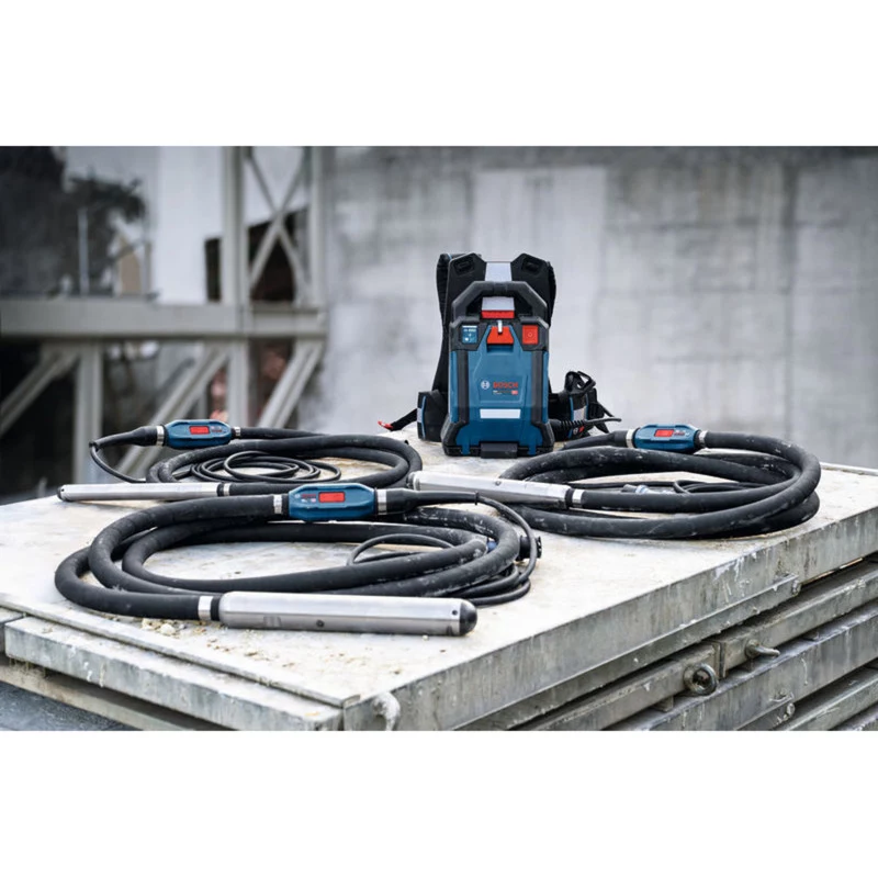 BOSCH POWERTOOLS PRO GDI38-500 Vibrador de hormigón (Negro/Azul, cabezal vibrador de 38 mm)