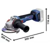 BOSCH POWERTOOLS Kit combo 18V atornillador a batería, atornillador de impacto, martillo perforador, amoladora angular (kit de 4 herramientas)