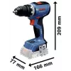 BOSCH POWERTOOLS Kit combo 18V atornillador a batería, atornillador de impacto, martillo perforador, amoladora angular (kit de 4 herramientas)