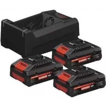 BOSCH 0615V0005X 3x EXBA 18V 4.0Ah + GAL 12V/18V-80 set de cargador