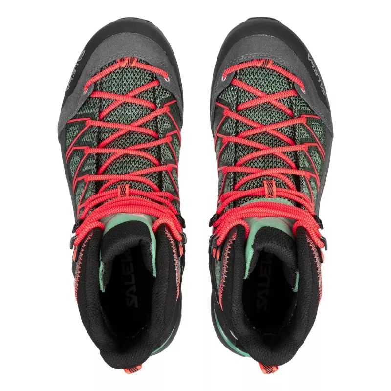 Salewa Mountain Trainer Lite Mid GTX Botas de senderismo para mujer - Verde (Malta/Lagoon) talla 36,5