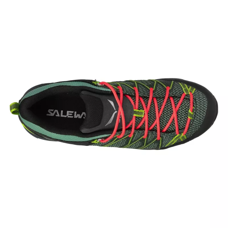 SALEWA Zapatos de senderismo MTN Trainer Lite GTX para mujer - Field Green/Fluo Coral - UK 4 (EU 36.5)