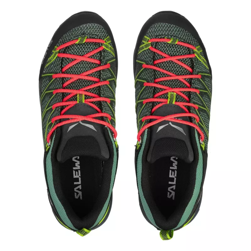 SALEWA Zapatos de senderismo MTN Trainer Lite GTX para mujer - Field Green/Fluo Coral - UK 4 (EU 36.5)