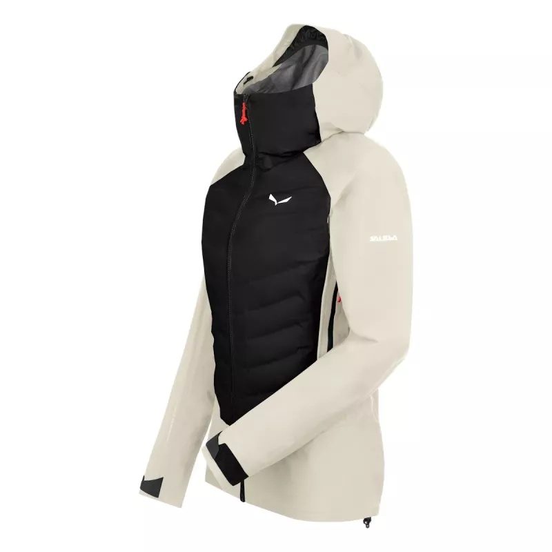 Chaqueta híbrida mujer Salewa Sella PTX 3L Oatmeal