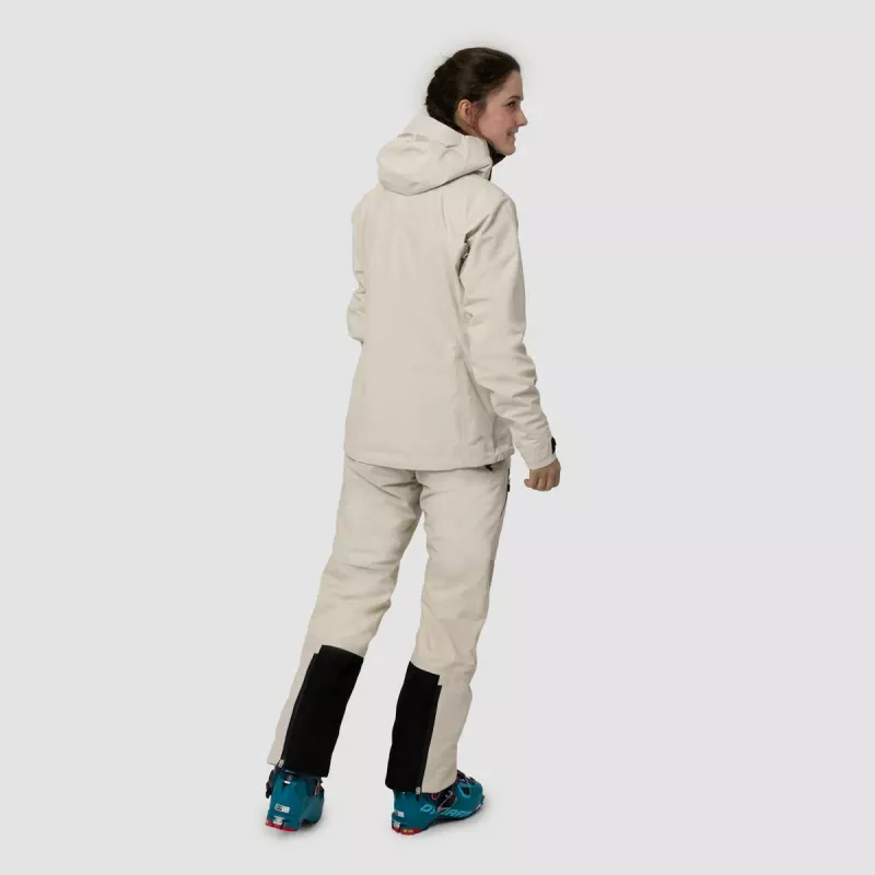 Chaqueta híbrida mujer Salewa Sella PTX 3L Oatmeal