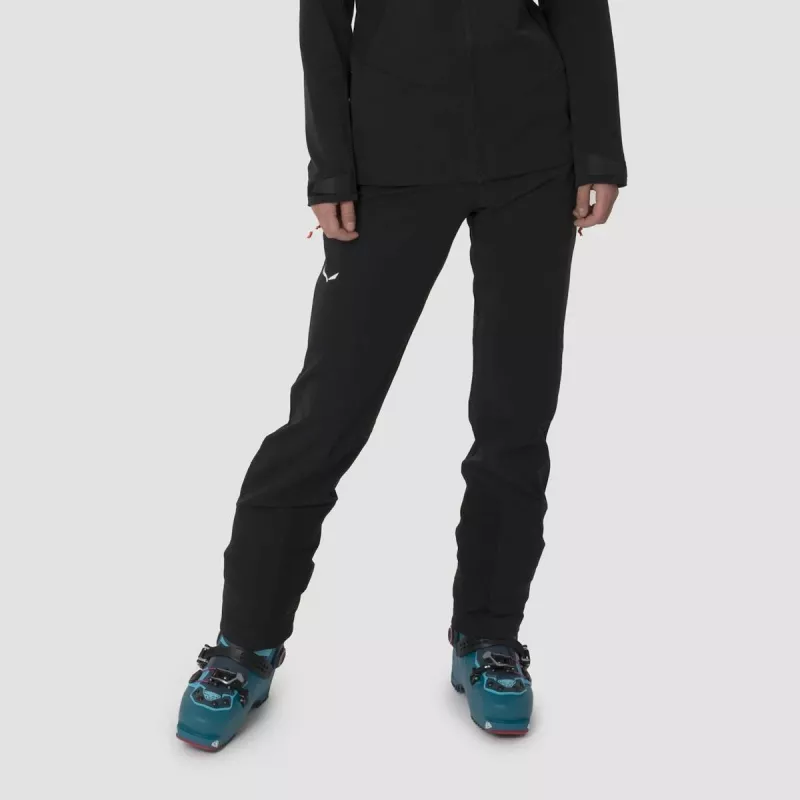 Pantalón de esquí de travesía mujer Salewa Sella DST Black