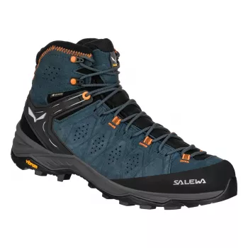 SALEWA Alp Trainer 2 Mid GTX Botas de senderismo - Dark Denim/Fluo Orange - UK 10 (EU 44,5)