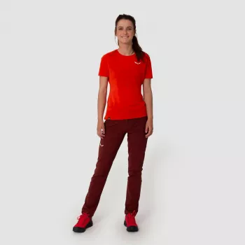 SALEWA Camiseta Pedroc Flame para mujer (talla S)