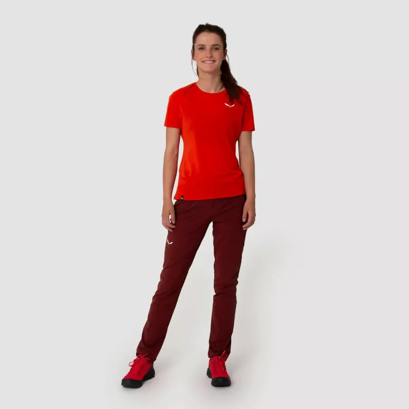 SALEWA Camiseta Pedroc Flame para mujer (talla S)