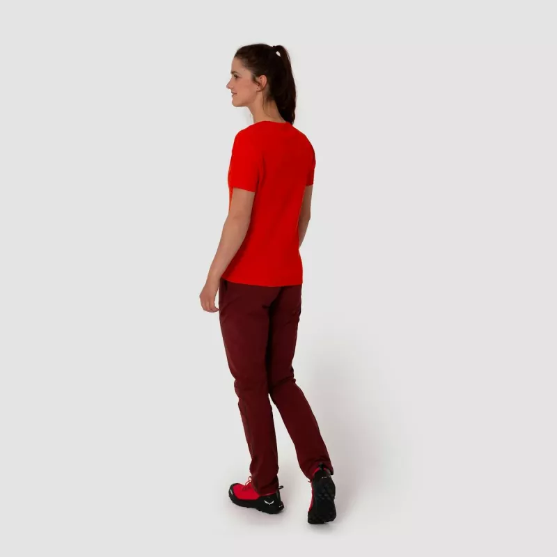 SALEWA Camiseta Pedroc Flame para mujer (talla S)