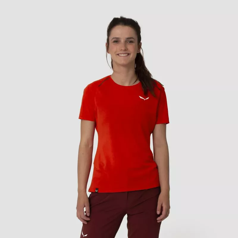 SALEWA Camiseta Pedroc Flame para mujer (talla S)