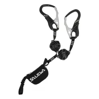 SALEWA Ergo Cordón de Anclaje zip-black Cordón Retráctil
