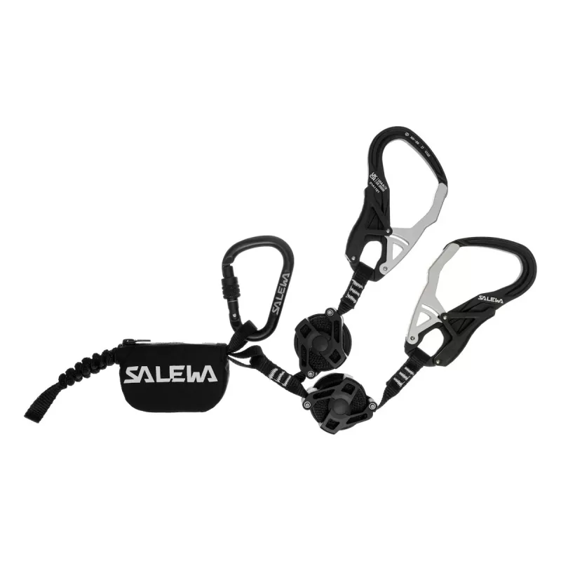 SALEWA Ergo Cordón de Anclaje zip-black Cordón Retráctil