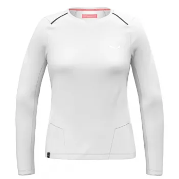 Camiseta de manga corta Salewa Pedroc Dry Tee mujer - blanco - talla S