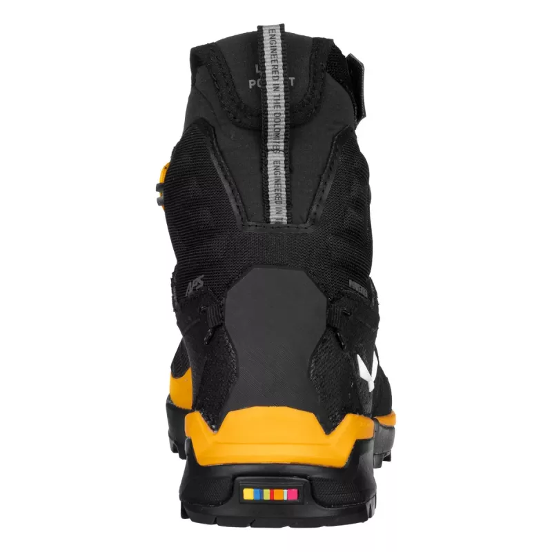 Botas de senderismo Salewa Ortles Light Mid PTX oro-negro UK 10 (EU 44.5)