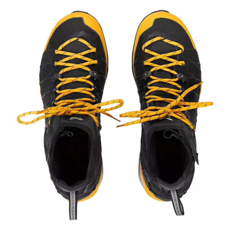Botas de senderismo Salewa Ortles Light Mid PTX oro-negro UK 10 (EU 44.5)