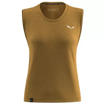 Salewa Eagle Minilogo Am Camiseta sin mangas - Golden Brown - Talla M
