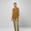 Salewa Eagle Minilogo Am Camiseta sin mangas - Golden Brown - Talla M