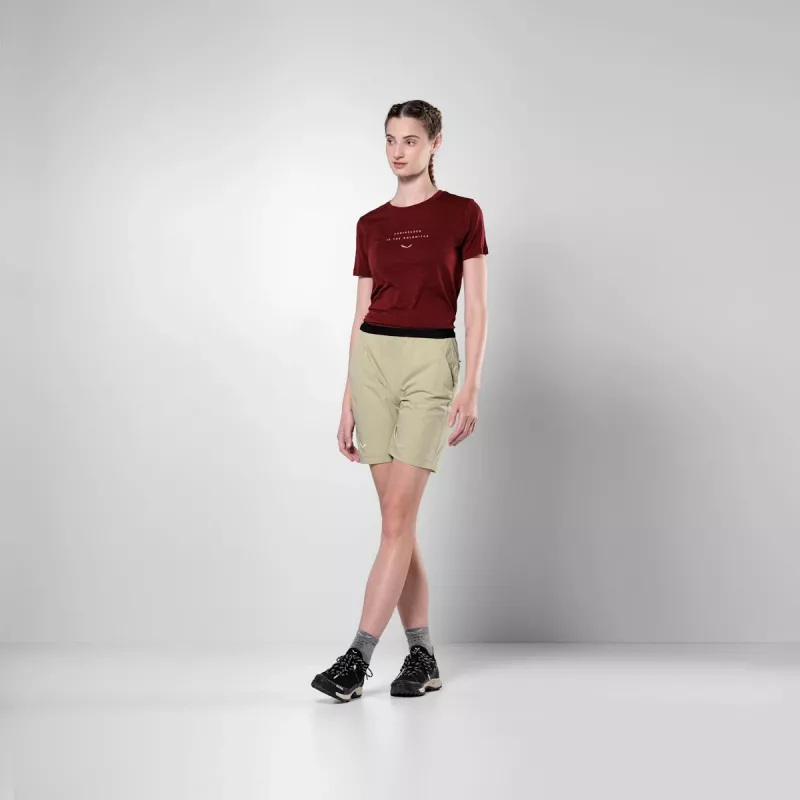 Pantalón corto de senderismo para mujer Salewa Puez 4 S