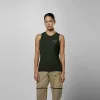 Salewa Puez Dry Camiseta sin mangas para mujer - M, Dark Olive