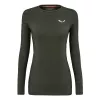 Camiseta térmica para mujer Salewa Cristallo - Dark Olive