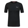 Camiseta de lana merino Salewa Cristallo Warm - Black Out, talla S