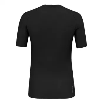 Camiseta de lana merino Salewa Cristallo Warm - Black Out, talla S
