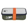 Salewa Puez Fiambrera Dark Olive 800 ml recipiente de acero inoxidable