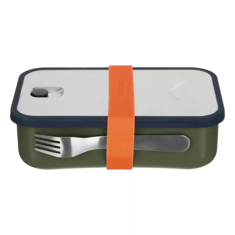 Salewa Puez Fiambrera Dark Olive 800 ml recipiente de acero inoxidable