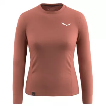 Sudadera de mujer Salewa Puez Dry Tee - Etruscan Red