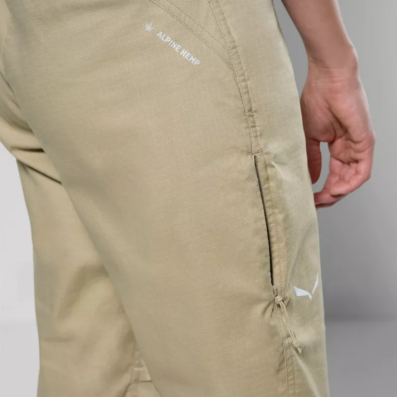 Salewa Agner Hemp Ripstop Pantalones para mujer - Quicksand - talla M
