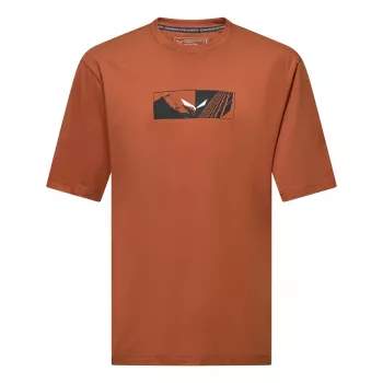 Salewa Camiseta Eagle Hybrid Loose - Coffee Brown, talla L