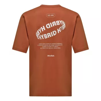 Salewa Camiseta Eagle Hybrid Loose - Coffee Brown, talla L