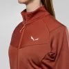 SALEWA Puez Altavia Polarlite Chaqueta polar para mujer Etruscan Red 36 (S)
