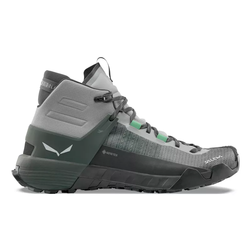 Salewa Wildfire NXT Mid GTX botas de senderismo - Alloy/Dark Olive - UK 11.5 (EU 46.5)