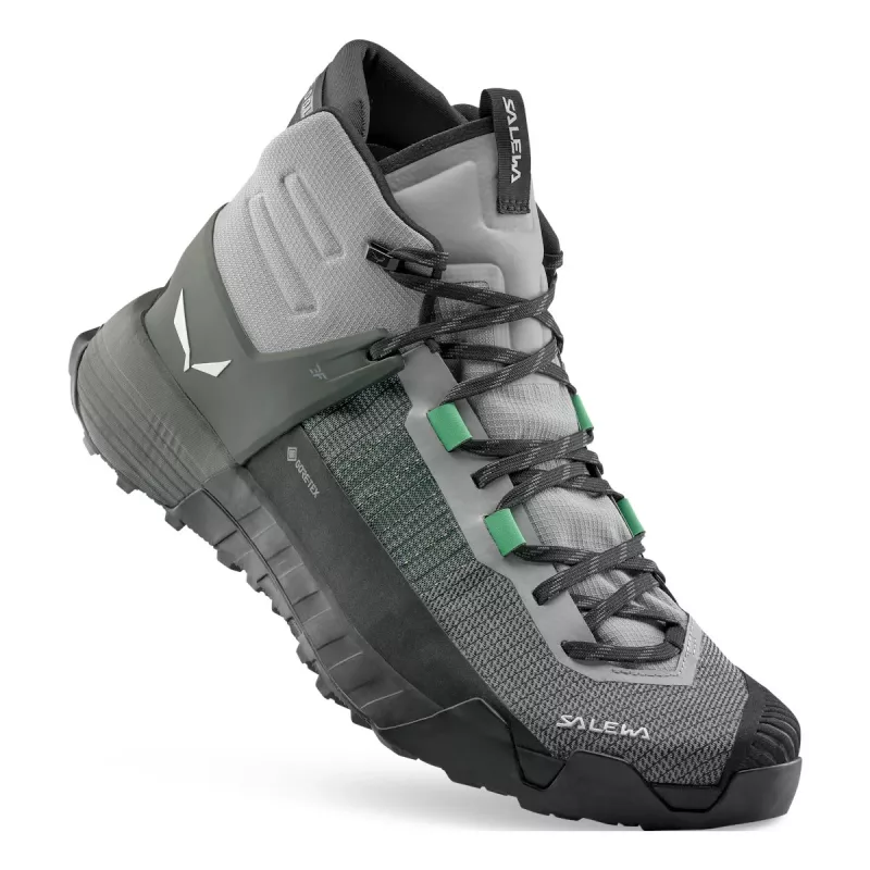 Salewa Wildfire NXT Mid GTX botas de senderismo - Alloy/Dark Olive - UK 11.5 (EU 46.5)