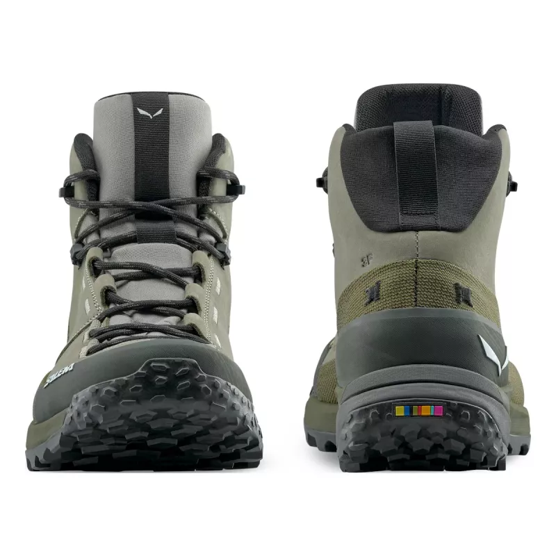 SALEWA Puez Leather Mid PTX botas de montaña - Shadow/Dark Olive - UK 9