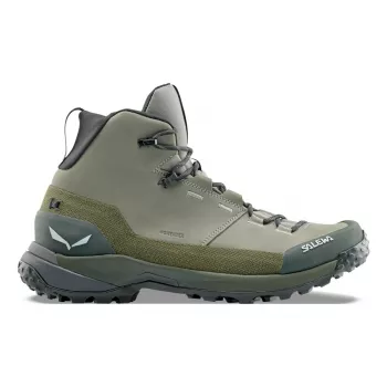 SALEWA zapatillas Puez Leather Mid PTX - Shadow/Dark Olive - UK 10