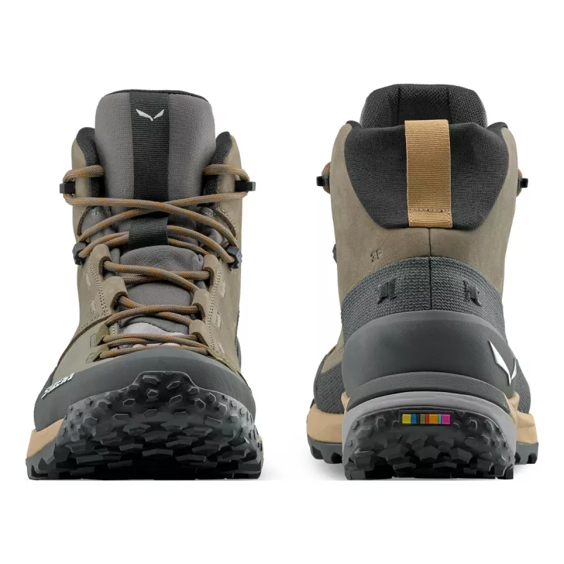SALEWA Puez Leather Mid botas PT Bungee Cord-Onyx UK 8