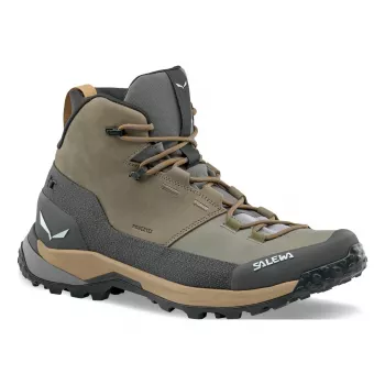 SALEWA Puez Leather Mid PTX botas de montaña - Bungee Cord/Onyx - UK 45
