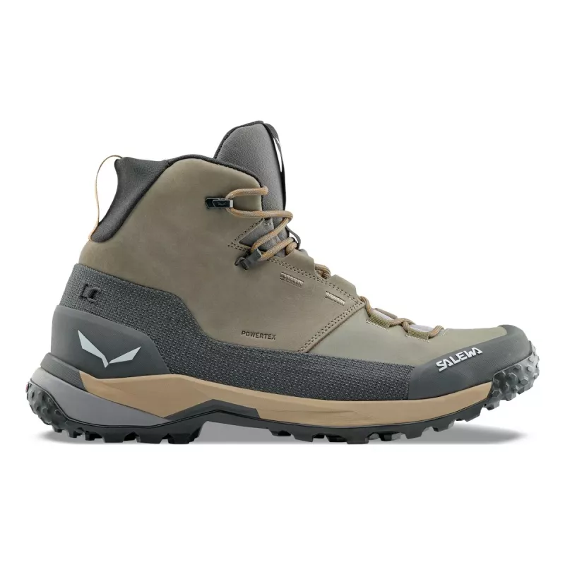 SALEWA Puez Leather Mid PTX botas de montaña - Bungee Cord/Onyx - UK 45