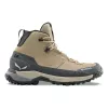SALEWA Puez Leather Mid PTX zapatillas para mujer Quicksand Onyx UK