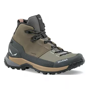 SALEWA Puez Leather Mid PTX botas de montaña para mujer - Bungee Cord / Onyx